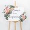 2pcs Wedding Arch Flowers,Wedding Artificial Sign Flower,Welcome Easel Door Decor